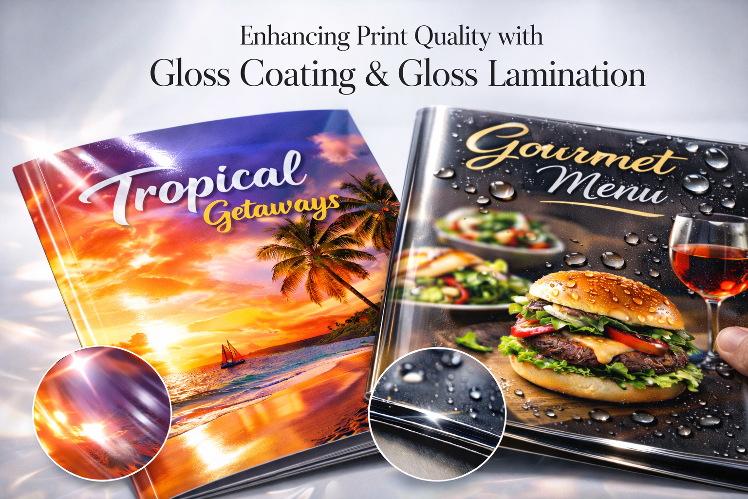 gloss vs laminated print